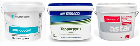 Грунт Краска под Декор-покрытия