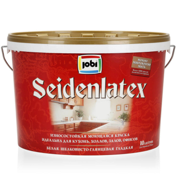 JOBI Seidenlatex / Джоби Сейденлатекс Шелковисто-глянцевая моющаяся краска для стен